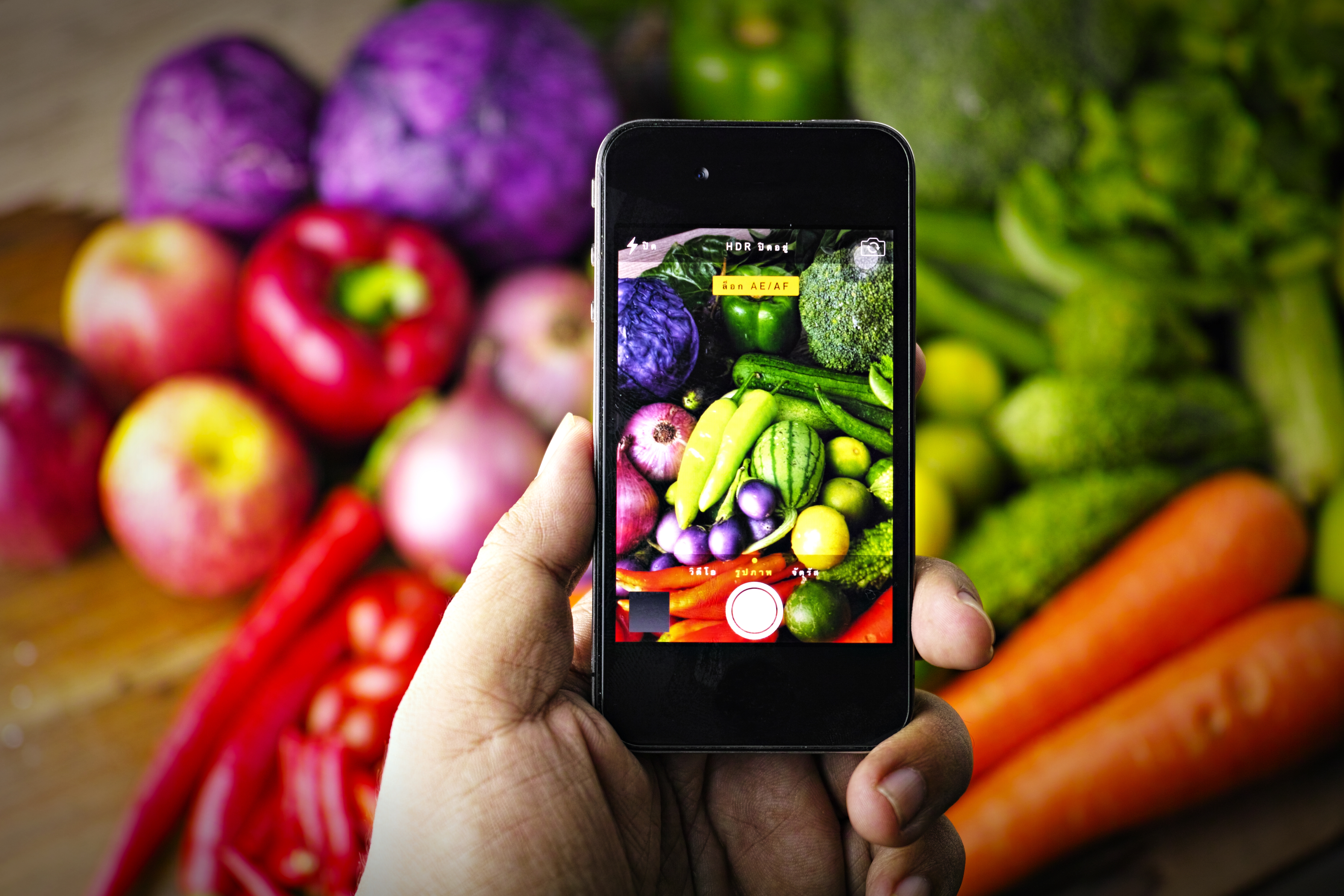 phone detecting food
